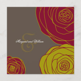 Elegante Rosen, die Einladung Wedding sind