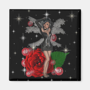 Elegante Rosen-Fee KRW Magnet