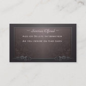 Elegante Rosen-Geschäfts-Karte Visitenkarte (Rückseite)