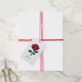 Elegante Rosen-Geschenkanhänger Geschenkanhänger (Mit Garn)