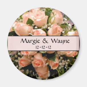 ELEGANTE ROSEN HOCHZEIT ANDENKEN MAGNET