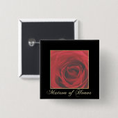 Elegante Rosen-Matrone KRW des EhrenButtons Button (Vorne & Hinten)