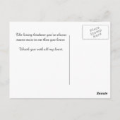 Elegante Rosen mit IMITATE Gold Streifen Vielen Da Postkarte (Rückseite)