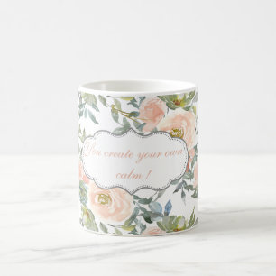 Elegante Rosen, Motivierende Nachricht Kaffeetasse