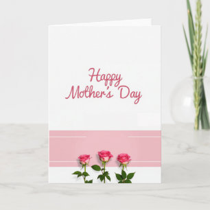 Elegante Rosen-Mutter-Karte Karte