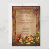 Elegante Rosen u. Schmetterlings-Hochzeit Einladung (Rückseite)