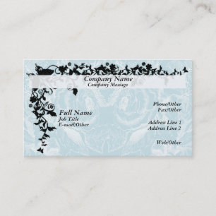 Elegante Rosen und Filigran Geschäftskarten Vorlag Visitenkarte