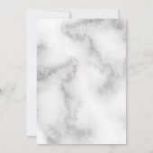 Elegante Rosen und graue Wasserfarbe Einladung (Rückseite)