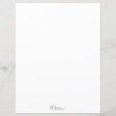 Elegante Rosen, Vintage Damaske und Monogramm (Rückseite)