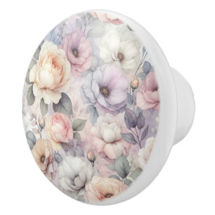 Elegante Rosenblüten Keramikknauf