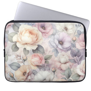 Elegante Rosenblüten Laptopschutzhülle