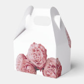 Elegante Rosenhochzeit Geschenkschachtel (Rückseite)