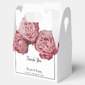 Elegante Rosenhochzeit Geschenkschachtel (Geöffnet)