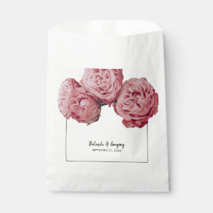 Elegante Rosenhochzeit Geschenktütchen