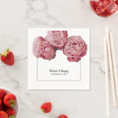 Elegante Rosenhochzeit Serviette (Beispiel)