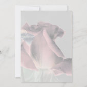 Elegante Rosenknospe Floral Wedding Einladung (Rückseite)