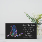 Elegante Rosenknospe Floral Wedding speichern das  Save The Date (Stehend Vorderseite)