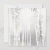 Elegante Roses White Quinceanera Einladungen (Rückseite)