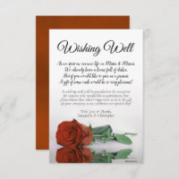 Elegante Rost Orange Rose Hochzeit wünscht gutes G