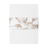 Elegante Rost Wasserfarbe Mit Monogramm Hochzeit Einladungsbanderole (Rückseitenbeispiel)