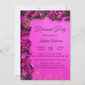 Elegante Rosy-Party Einladung (Vorderseite)