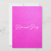 Elegante Rosy-Party Einladung (Rückseite)