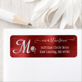 Elegante Rot-Bürstenmetall-Rückgabe (Insitu)