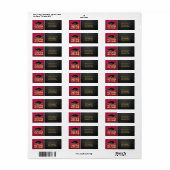 Elegante Rot-Gold-Klasse des 2022-Labels (Vorne)