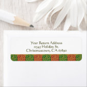 Elegante Rot-Grün- und Golds-Labels für individuel (Insitu)