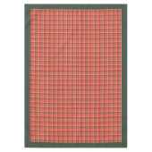 Elegante Rot-Grüner Tartan Saisonale Tischeinstell Tischdecke (Vorderseite)