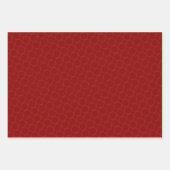 Elegante Rot- und Goldmuster Geschenkpapier Set (Vorderseite 2)