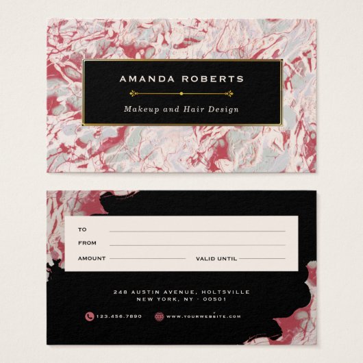 Elegante Rot und Schwarz (Vorne & Hinten)