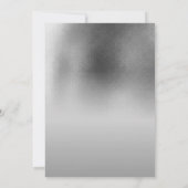 Elegante Rot- und Schwarz-Gotische Hochzeit Einladung (Rückseite)