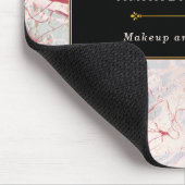Elegante Rot und Schwarz Mousepad (Ecke)