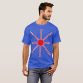 Elegante Rot-Weiß-Rays T-Shirt (Vorne ganz)