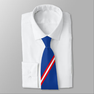 Elegante Rot-Weiß-Streifen Krawatte