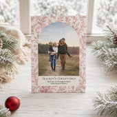 Elegante rote Blattbogen-Foto Weihnachten