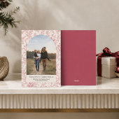 Elegante rote Blattbogen-Foto Weihnachten