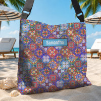Elegante rote blaue violette mexikanische Talavera