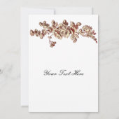 elegante rote blüh Business Dankeschön Karten (Rückseite)