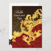 elegante rote blüh Business Dankeschön Karten (Vorne/Hinten)