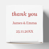 Elegante Rote Blume Hochzeit Geschenkschachtel (Oben)