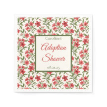 Elegante rote Blumengeburtstagsdusche