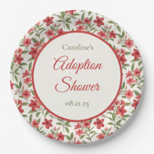 Elegante rote Blumengestecke Adoptionsshower