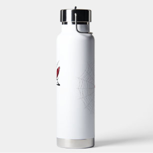 elegante rote Blumenskunst-Wasserflasche Trinkflasche