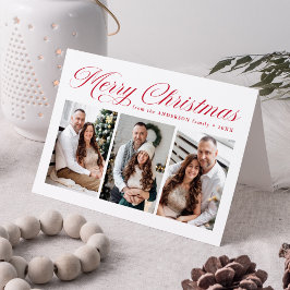 Elegante Rote Calligrafie Frohe Weihnachten 3 Foto