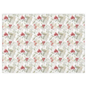 Elegante Rote Cranberry Botanische Branchen Weihna Tischdecke (Vorderseite (Horizontal))
