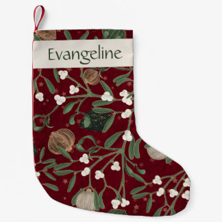 Elegante rote Feiertags-Mistelzweig-Winterbeeren-N Kleiner Weihnachtsstrumpf