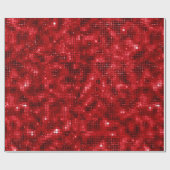 Elegante Rote Foil Geschenkpapier (Flach)