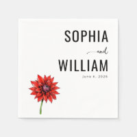 Elegante rote Gerbera-Blume